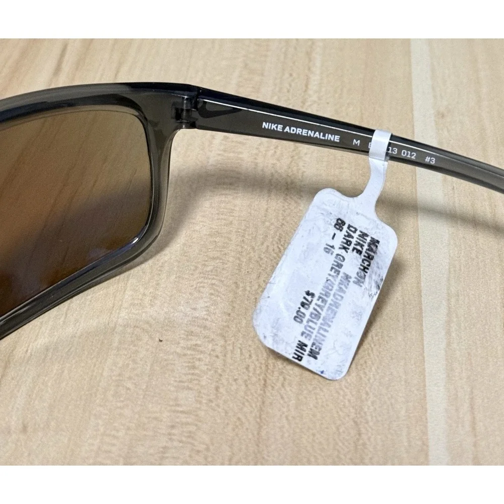 Nike Blue Mirror Wrap Sunglasses Mens Nike Adrenaline M EV1113 012 66